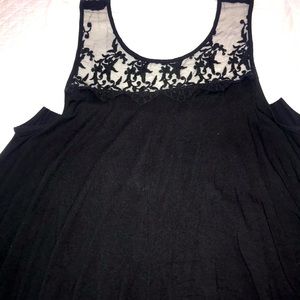 Sleeveless lace top
